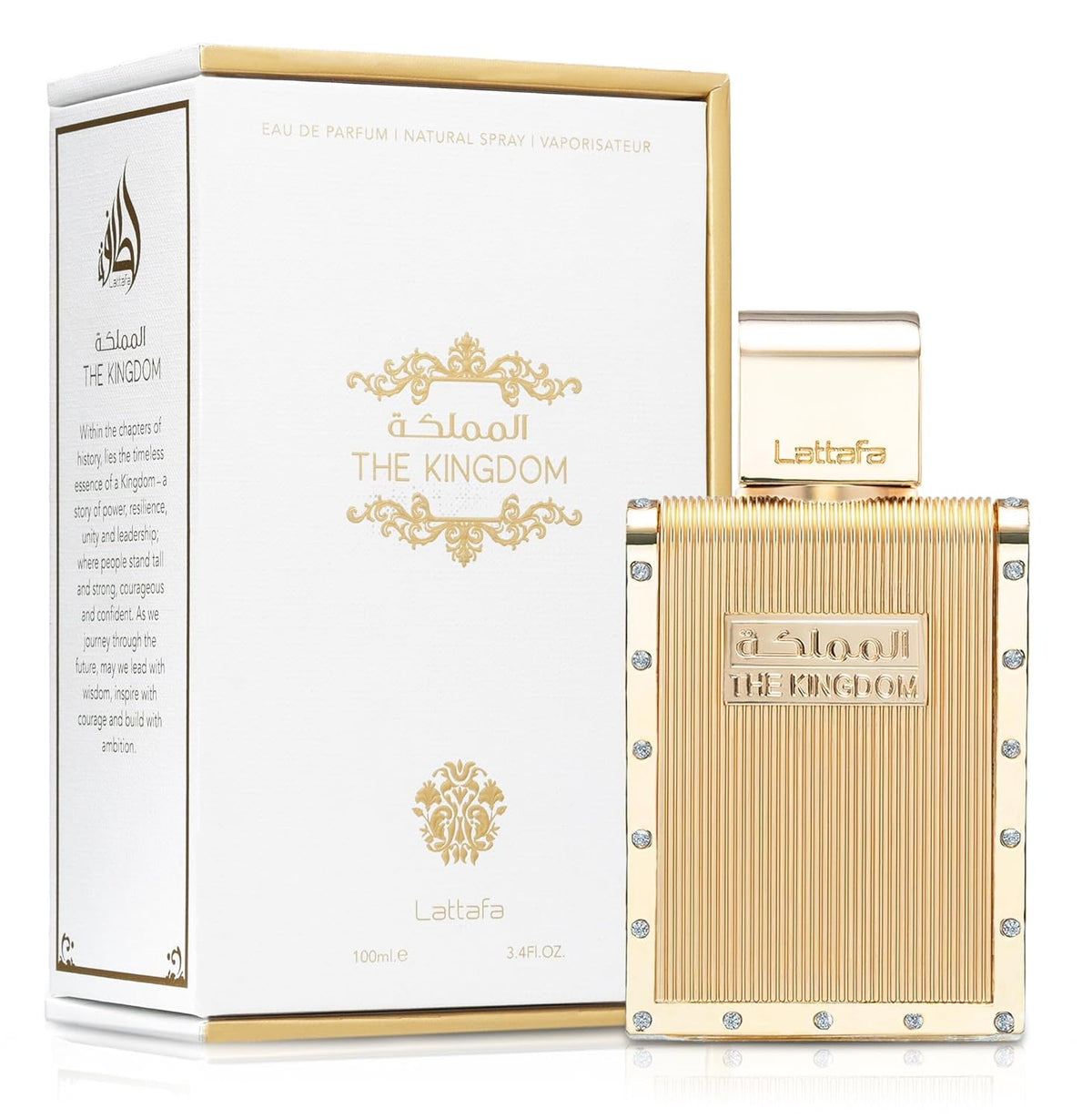 Lattafa The Kingdom Eau De Parfum for Men 100ml – A Sophisticated Blend of Freshness, Warmth & Eleganc