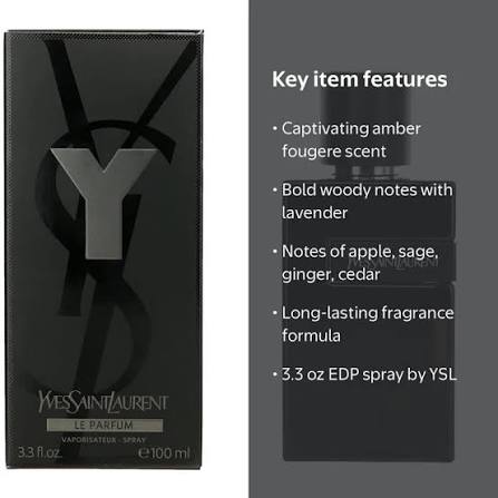Yves Saint Laurent Men's Y Le Parfum 3.3 fl oz – Brand New