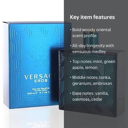 Versace Eros for Men Eau de Toilette Spray 3.4 fl oz / 100ml