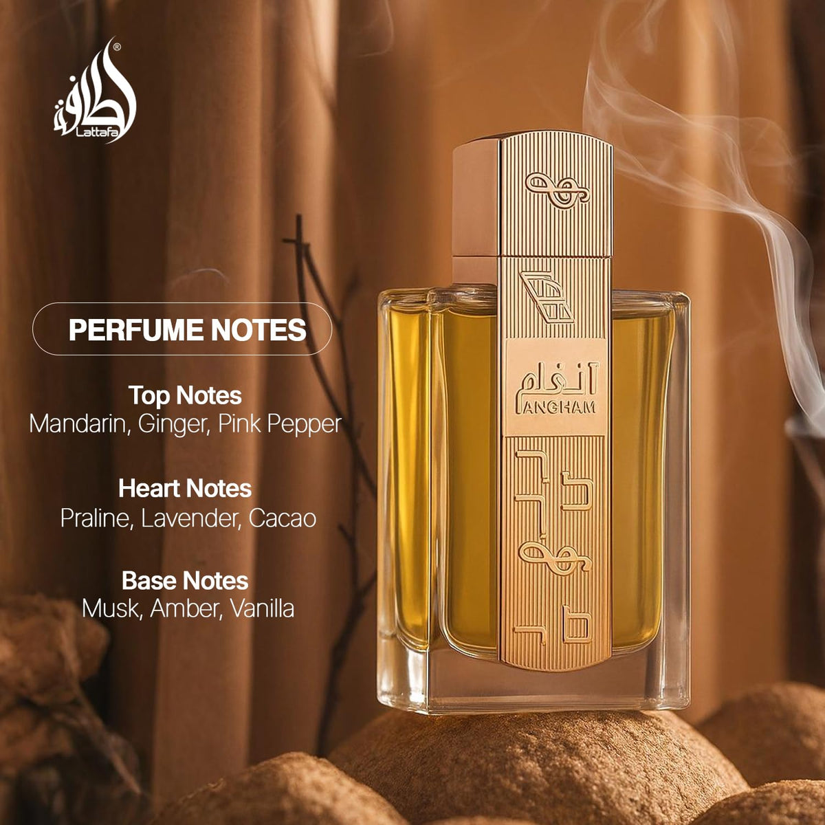 Lattafa Angham Eau de Parfum 100ml (3.4 Oz) – Long-Lasting Spicy Oriental Fragrance
