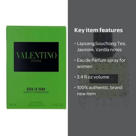 Valentino Donna Born In Roma Green Stravaganza Eau De Parfum 100ml – Women's Luxury Fragrance